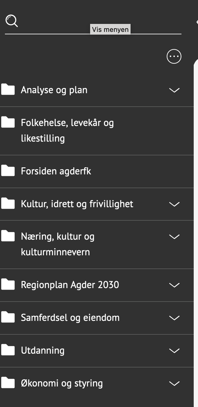 Oversikt over avdelinger. Illustrasjon - Klikk for stort bilde
