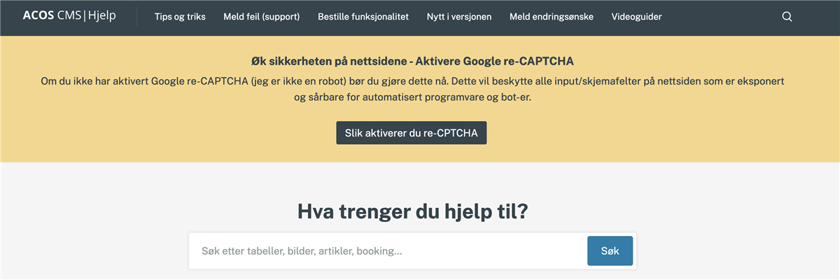 Skjermdump av en nettside. Illustrasjon - Klikk for stort bilde